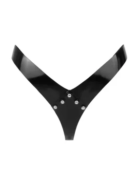 Latex Dome Stud Thong Latex Dome Stud Thong