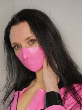 Pink Latex Face Mask