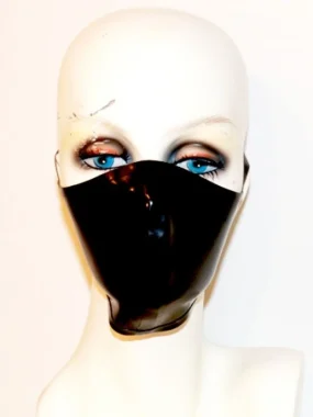 Black Latex Mouth Mask