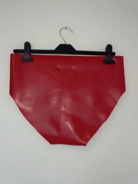 Classic Red Latex Mens Without Pouch briefs