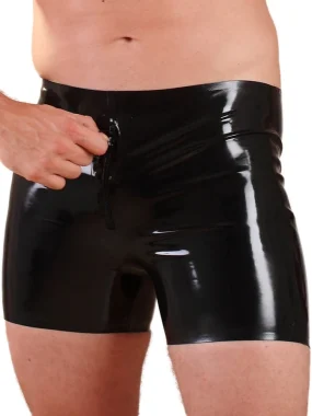 Sexy Tight Latex Boxer Shorts