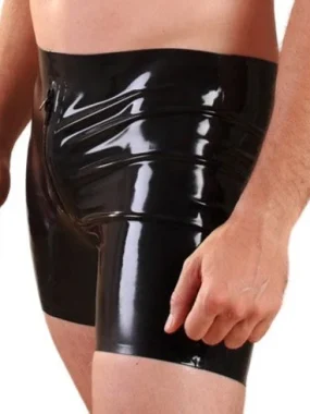 Sexy Tight Latex Boxer Shorts