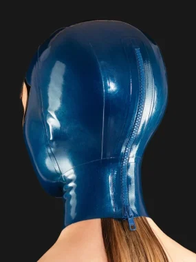 Two-Tone Latex Mask with Mouth Eyes Opening