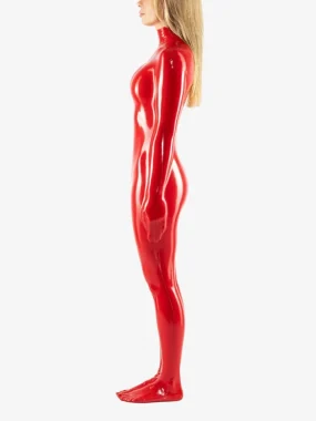Red Latex Full Enclosure Sleepsack with High Neck