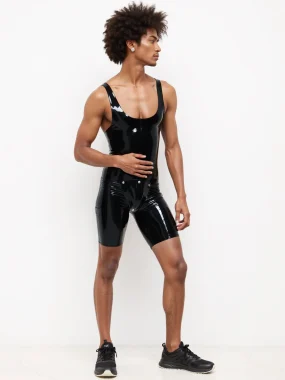 Men's Latex Tank Top Suit