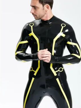 Latex Tron Cosplay Catsuit For Men
