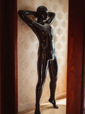 Latex Fully-Enclosed Catsuit For Men