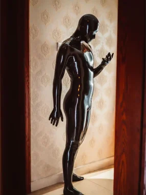 Latex Fully-Enclosed Catsuit For Men