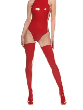 Latex Stocking with Socks Attached