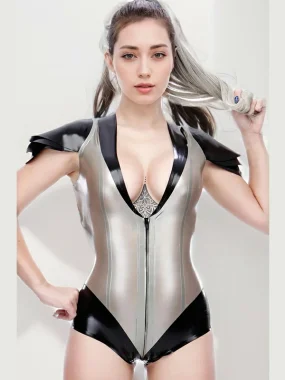Morgana Latex Leotard For Women