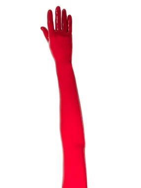 Latex Opera Gloves
