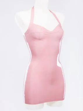 Halter Latex Dress with Molded Cups