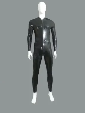 Front Zip Latex Full Catsuit