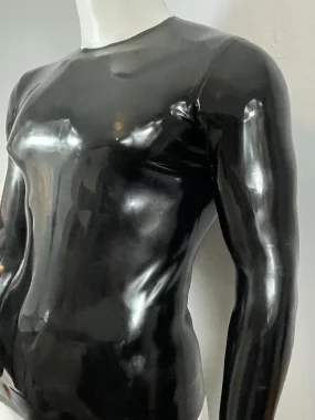 Long Sleeve Crew Neck Latex T-Shirt