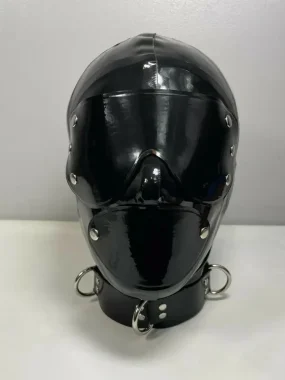 Restraint Latex Hood with Covers Restraint Latex Hood with Covers