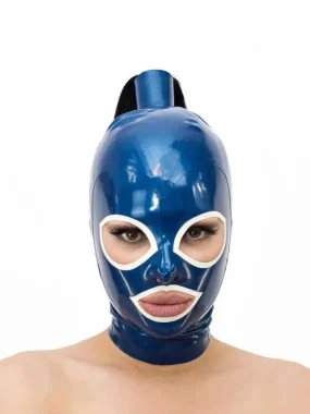 Latex Hood with Hair Tube Latex Hood with Hair Tube