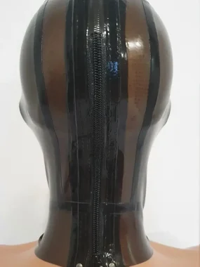 Black Transparent Mixed Panel Latex Hood Black Transparent Mixed Panel Latex Hood