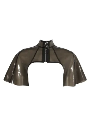 Latex Shoulder Cape with Front Zipper