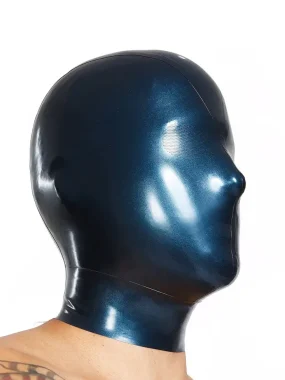 Latex Micro Perforated Holes Full Face Cover hood