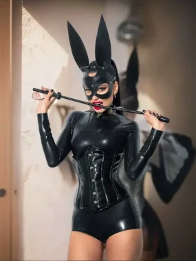 Latex Long Sleeves Female Bodysuit