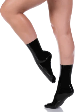 Female Latex Ankle Socks