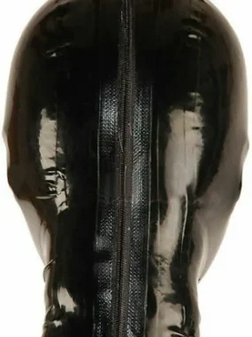 Latex Hood Mesh Eyes and Exposed Mouth