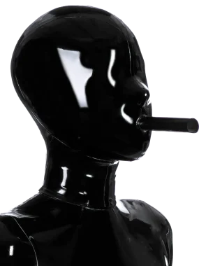 Full Enclosure Latex Mask with Air Tube