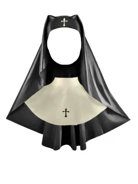 Latex nun headpiece & collar