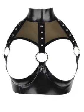 Latex Venus open bra