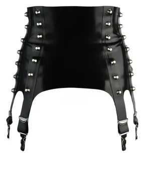 Latex Mercury deep suspender belt