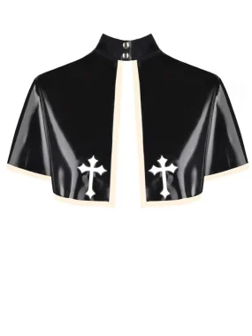 Latex Nun mini cape