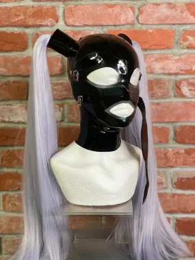 Latex Pigtail 55 Series Bondage Hood