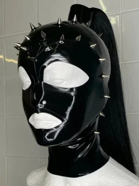 Latex Spiked Ponytail 55 Series Hood