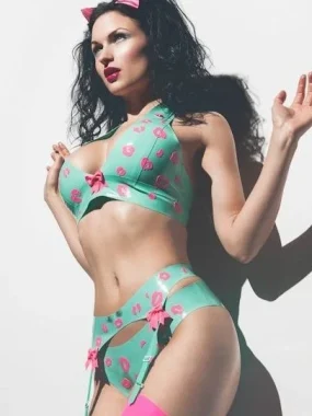 Latex Leopard Knickers