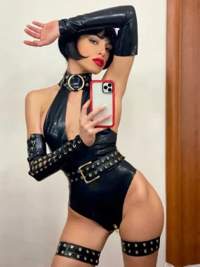 Latex Krystal Thigh bands