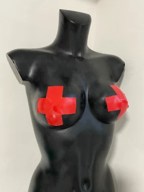 Latex Cow pasties (a pair).