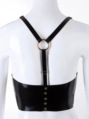 Latex Aeon longline bra