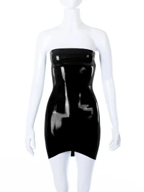 Latex Bridget tube mini dress