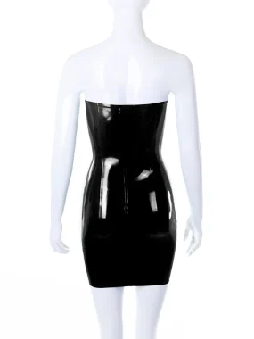 Latex Bridget tube mini dress