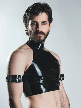 Latex Halter top - Flat chest