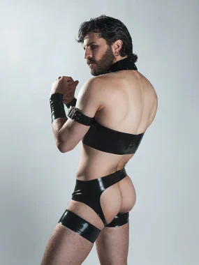 Latex Halter top - Flat chest