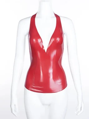Latex Leslie halter top