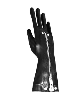 Latex Zip Wrist Gloves