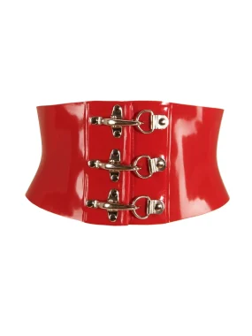 Latex Clasp Waist Belt