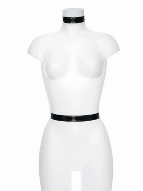 Latex Alice Belt Gold