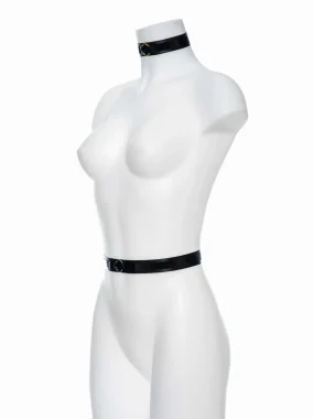 Latex Alice Belt Gold
