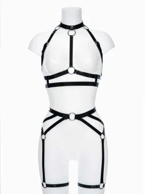 Latex Alice Harness SET