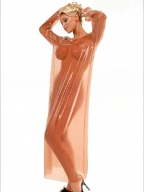 Latex Long Rubber Nightdress