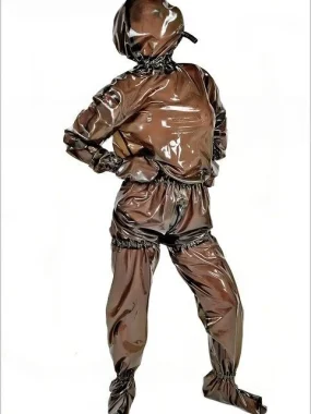 Latex Loose Fitting Total Enclosure Hooded Suit
