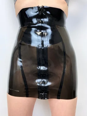 Latex ROXIE Rubber Transparent Pencil Mini Skirt